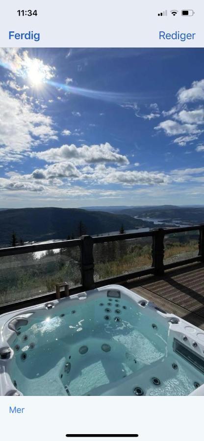 Norefjell - Storhytte Med Jacuzzi Og Fantastisk Beliggenhet Noresund Kültér fotó