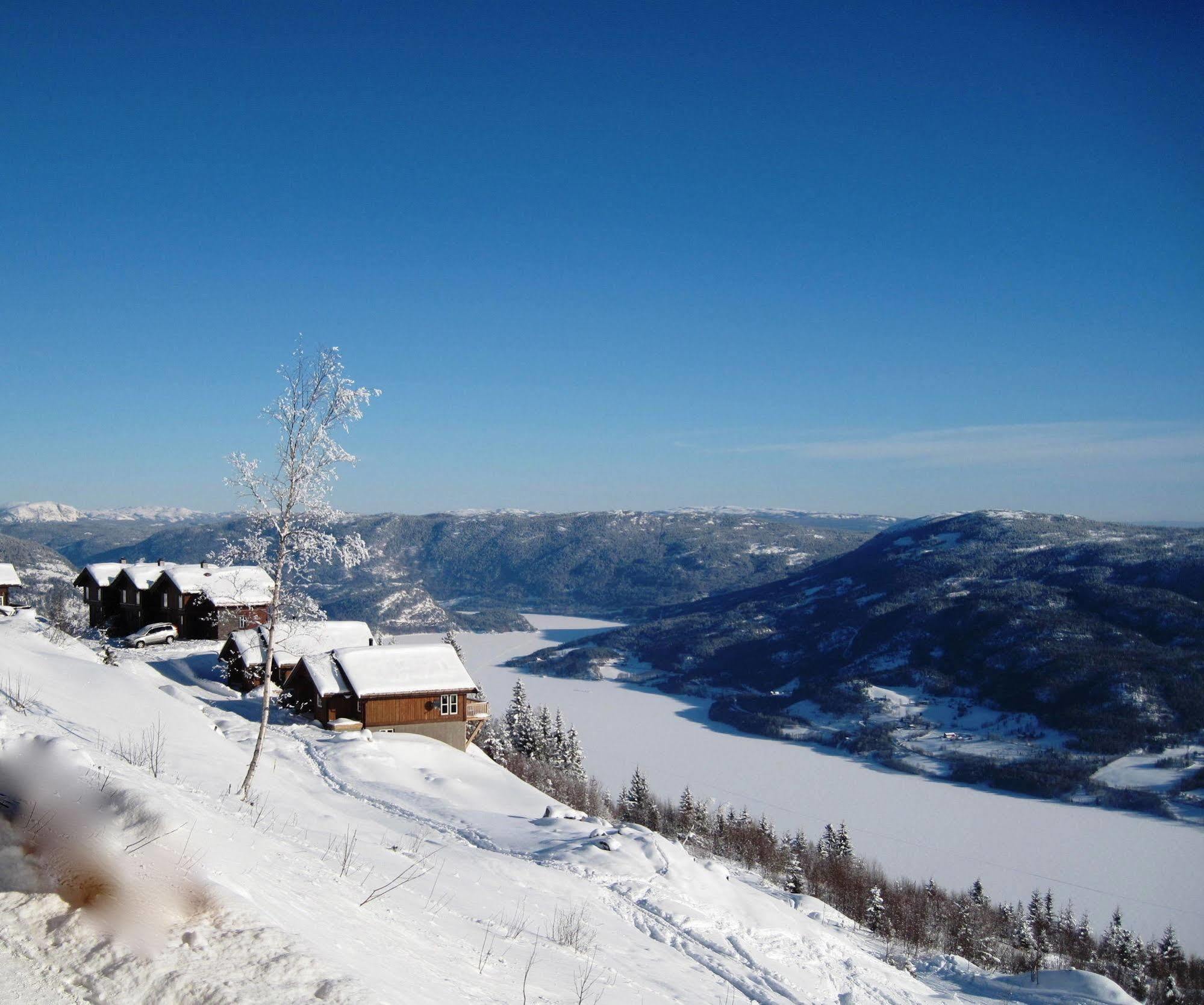 Norefjell - Storhytte Med Jacuzzi Og Fantastisk Beliggenhet Noresund Kültér fotó